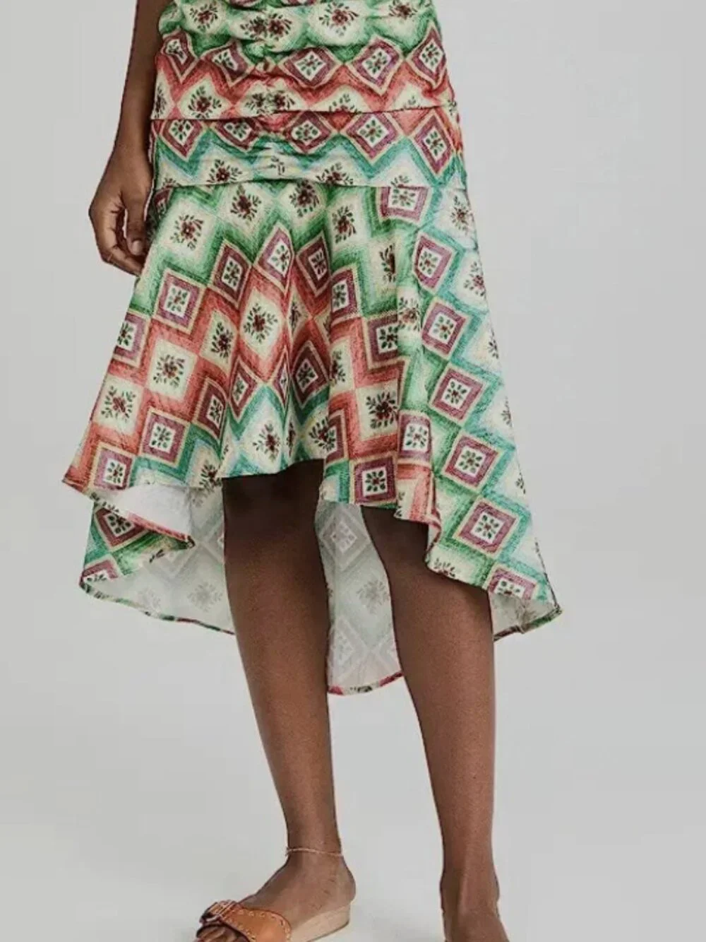 Autumn Adeigbo Soraya Woven Diamond Designer Skirt Size 0